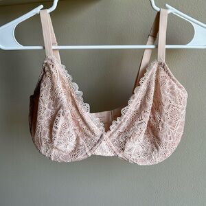 Soma Unlined Pink Lace Women's Bra - 34G